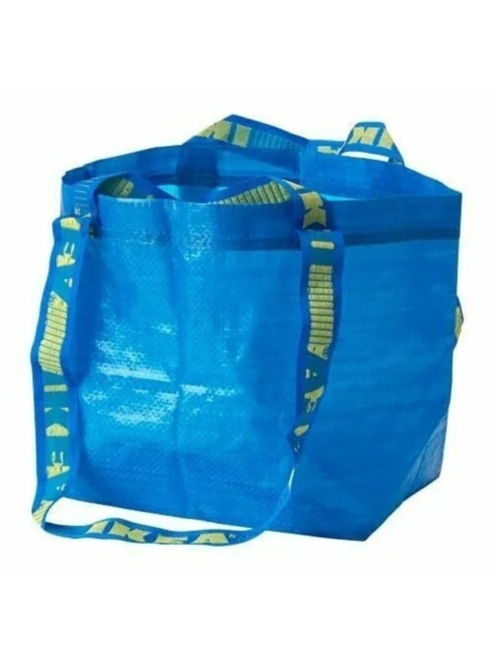 Ikea Brattby Blue Shopping Tote Bag Reusable Heavy-Duty 10.5x8x10.5 Inch Set Of